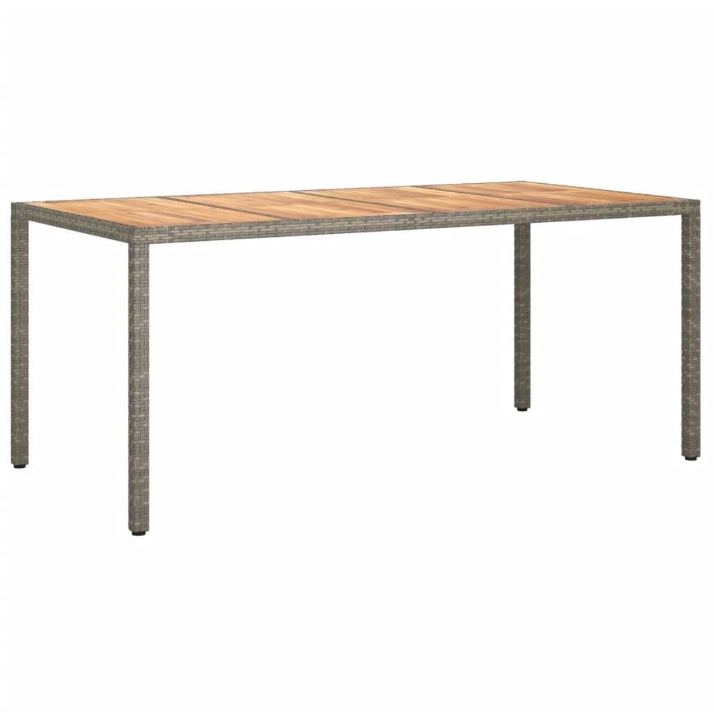 7-Delige Tuinset Met Kussens Poly Rattan Grijs 6