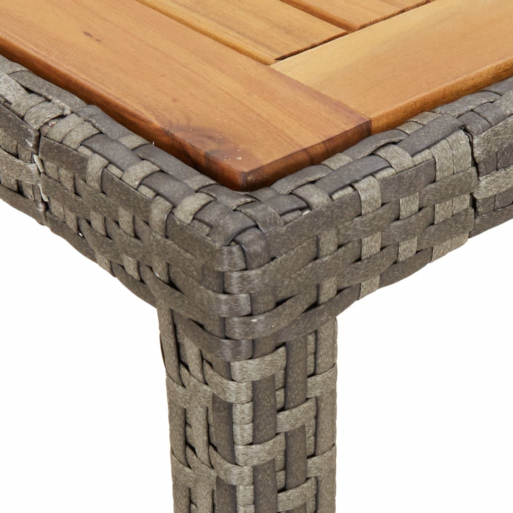 7-Delige Tuinset Met Kussens Poly Rattan Grijs 6