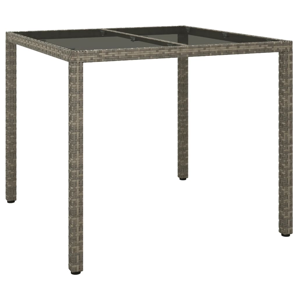 5-Delige Tuinset Met Kussens Poly Rattan Grijs 4