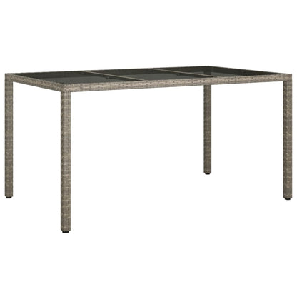 7-Delige Tuinset Met Kussens Poly Rattan Grijs 6