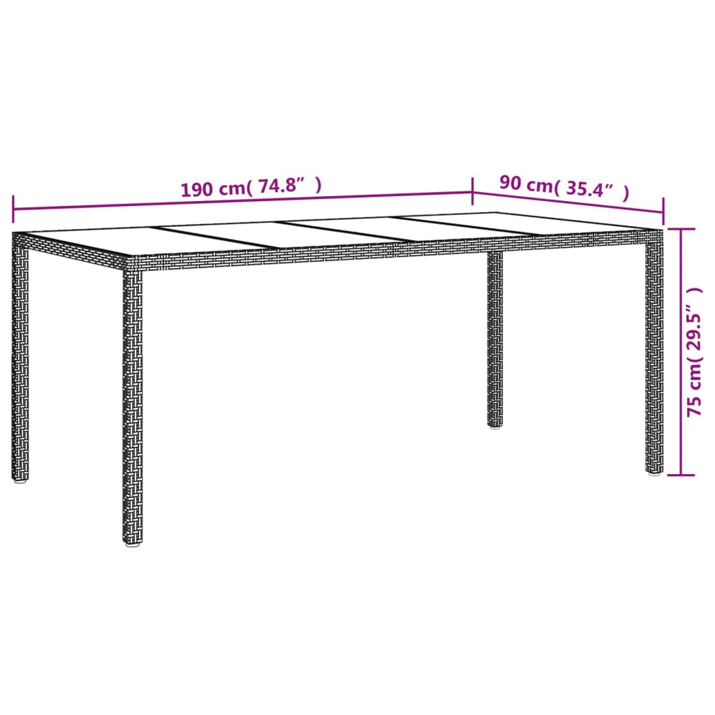 7-Delige Tuinset Met Kussens Poly Rattan Grijs 6