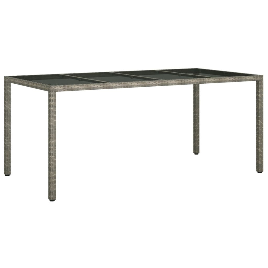 9-Delige Tuinset Met Kussens Poly Rattan Grijs 8