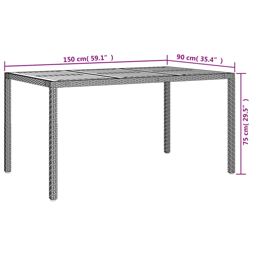 Tuinset Met Kussens Poly Rattan Zwart 5
