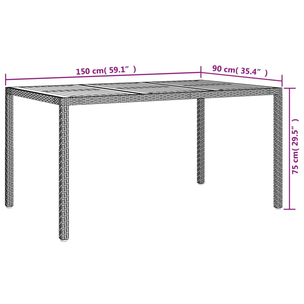 Tuinset Met Kussens Poly Rattan Zwart 7