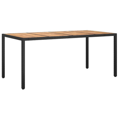 9-delige Tuinset poly rattan zwart