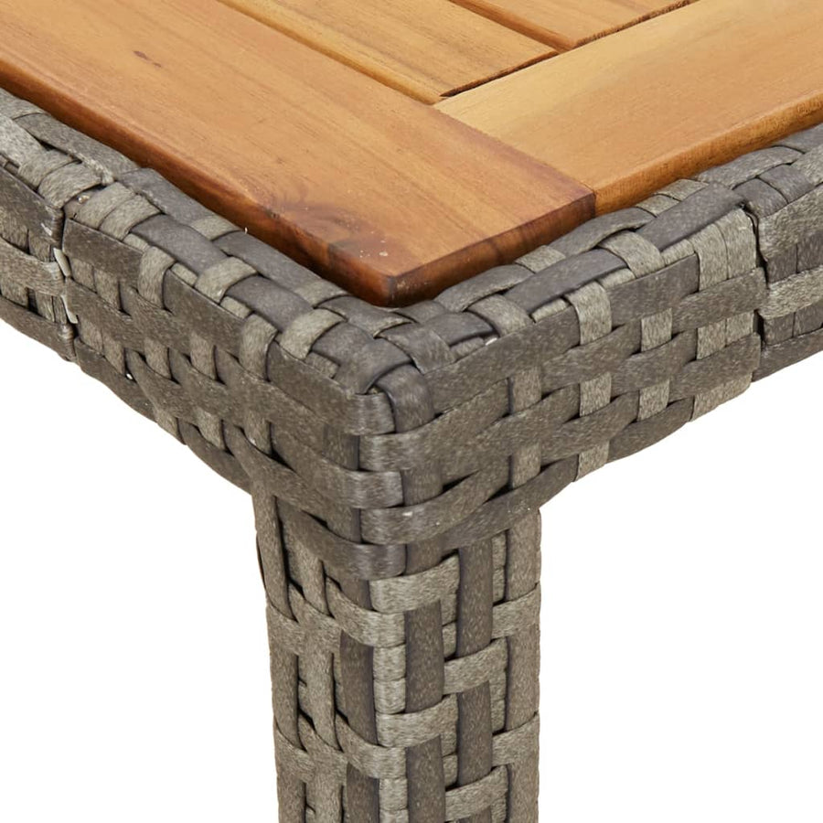3-Delige Tuinset Met Kussens Poly Rattan Grijs 2