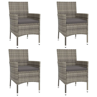 5-Delige Bistroset Met Kussens Poly Rattan 4