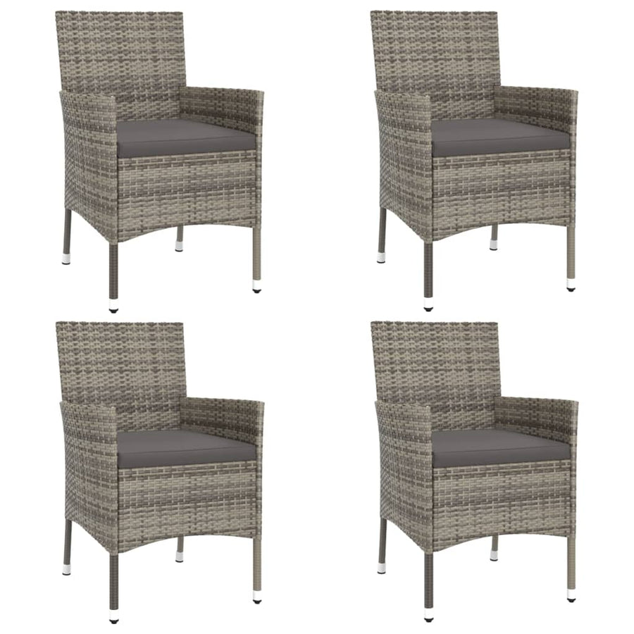 5-Delige Bistroset Met Kussens Poly Rattan 4