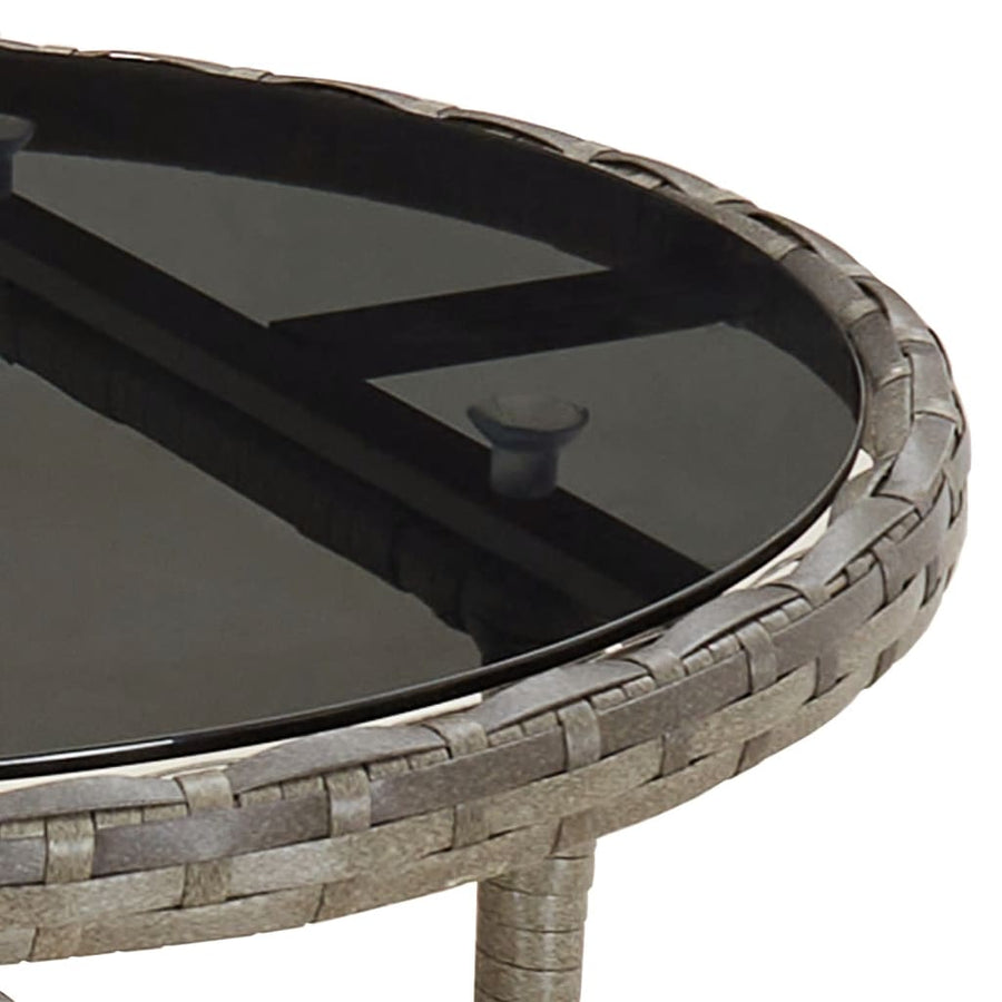 5-Delige Bistroset Met Kussens Poly Rattan 4