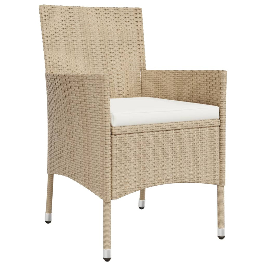 5-Delige Bistroset Met Kussens Poly Rattan 4