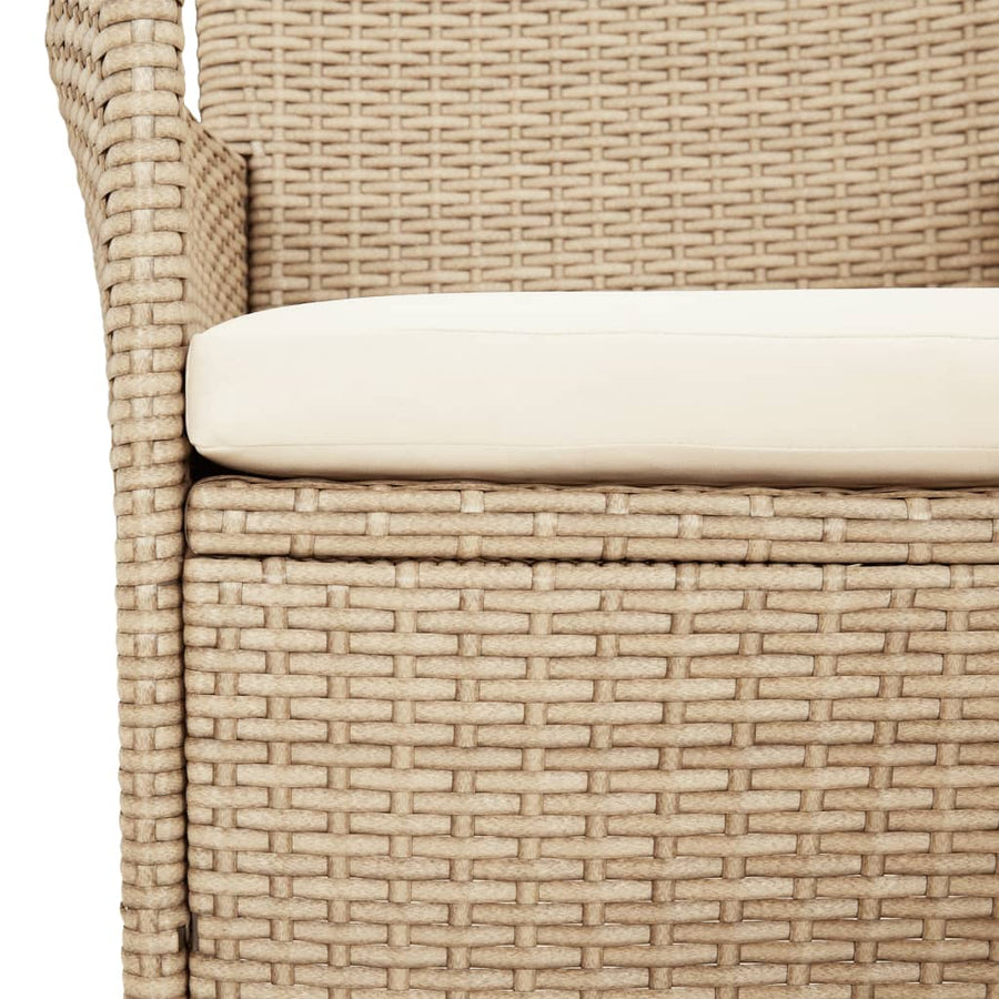 5-Delige Bistroset Met Kussens Poly Rattan 4