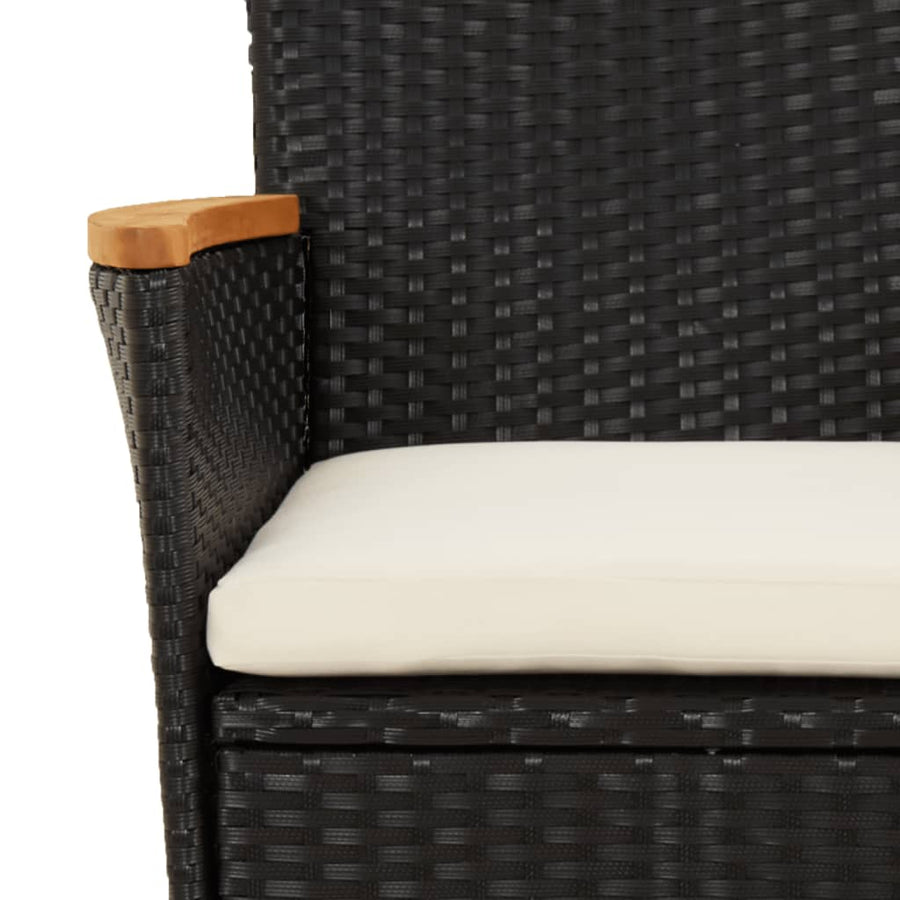 Bistroset Met Kussens Poly Rattan 3
