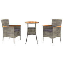 3-Delige Bistroset Met Kussens Poly Rattan 2
