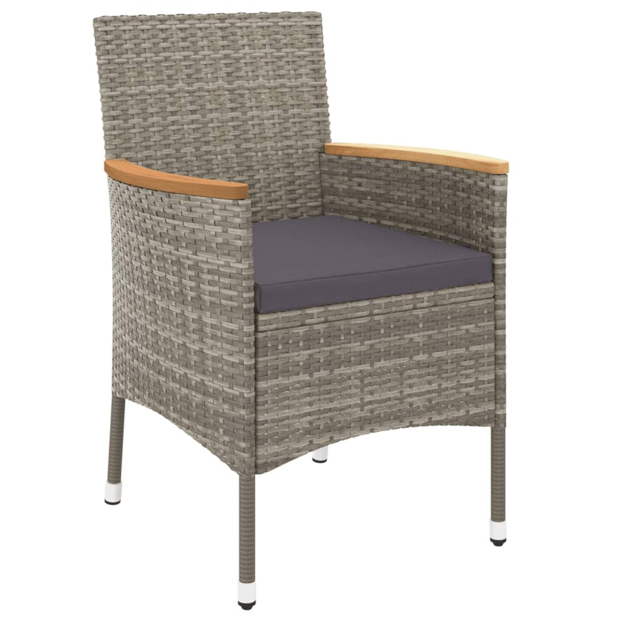 5-Delige Bistroset Met Kussens Poly Rattan 4