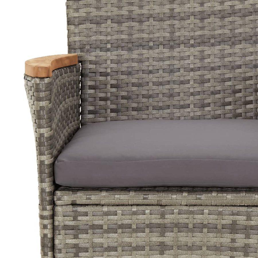 5-Delige Bistroset Met Kussens Poly Rattan 4