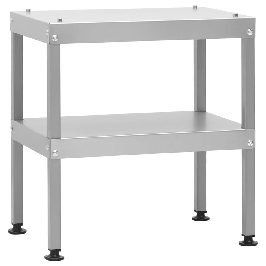 BBQ-rookoven met tafel gegalvaniseerd staal 2 44.5 x 29 x 110 cm