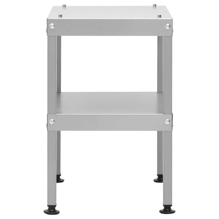 BBQ-rookoven met tafel gegalvaniseerd staal 2 44.5 x 29 x 110 cm
