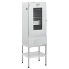 BBQ rookoven met tafel 44.5x29x83 cm gegalvaniseerd staal