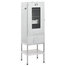 Bbq-Rookoven Met Tafel Gegalvaniseerd Staal 2 44.5 x 29 x 83 cm Met raam