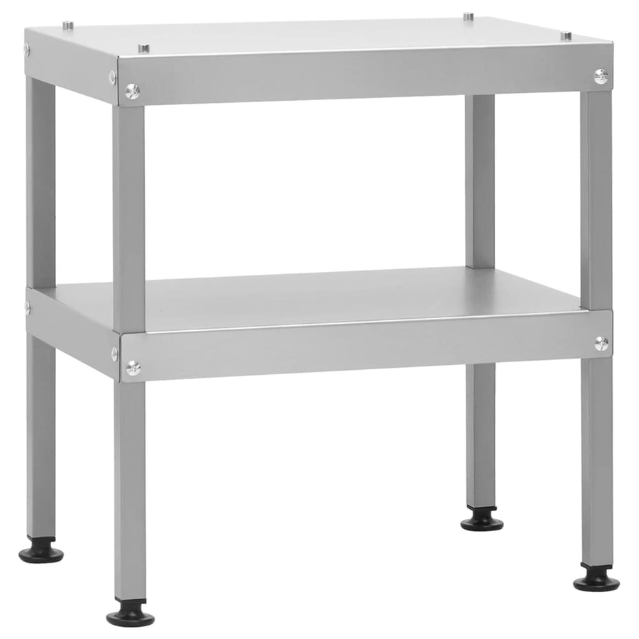 BBQ-rookoven met tafel gegalvaniseerd staal 2 44.5 x 29 x 110 cm