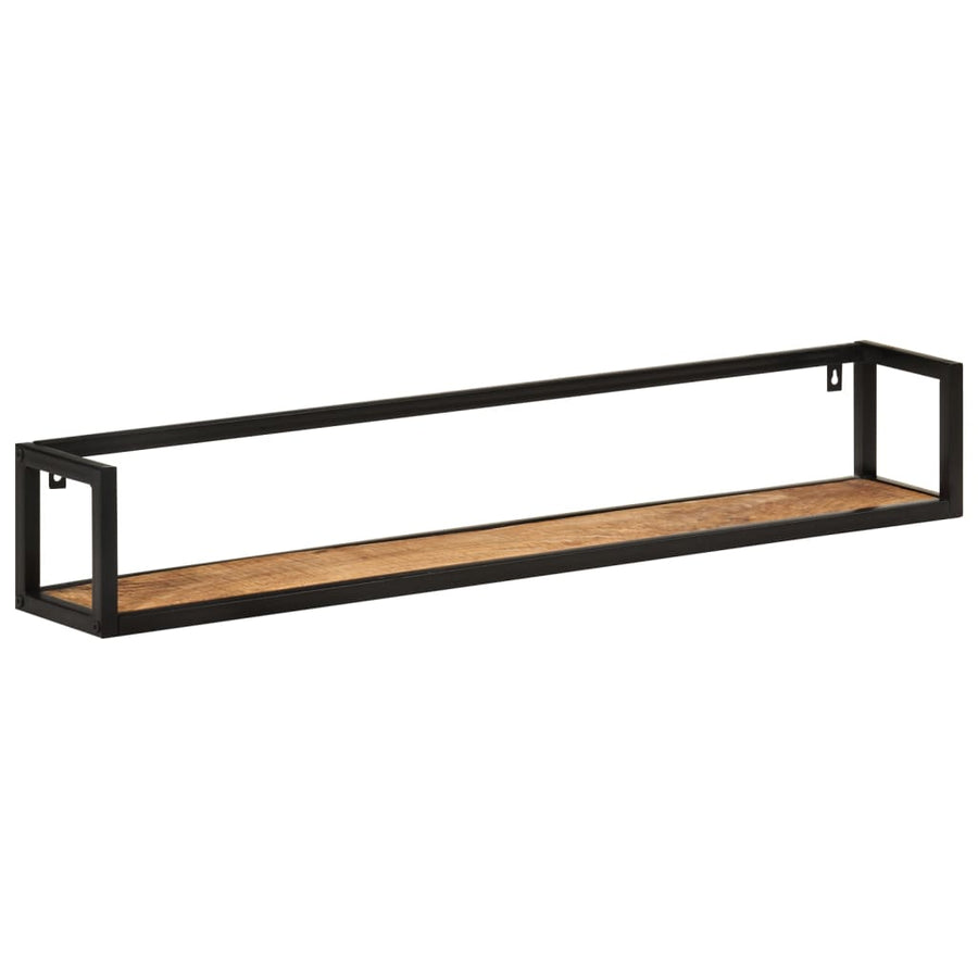 Wandschappen 110X17X17 Cm Massief Mangohout En Ijzer 110 cm