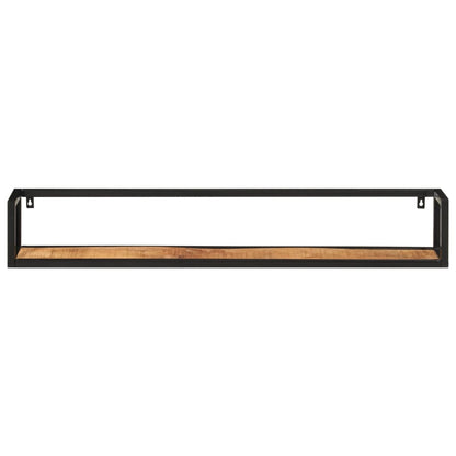 Wandschappen 110X17X17 Cm Massief Mangohout En Ijzer 110 cm