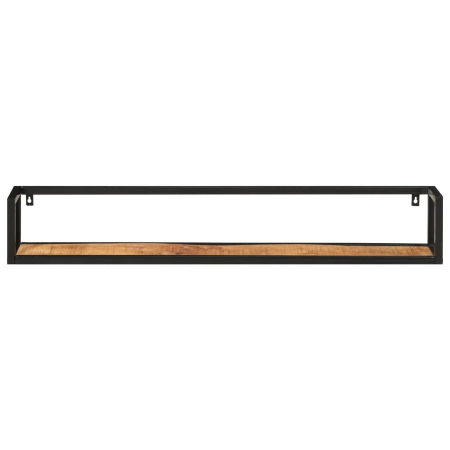 Wandschappen 110X17X17 Cm Massief Mangohout En Ijzer 110 cm