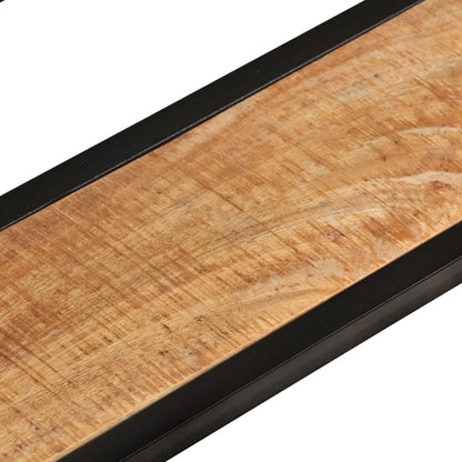 Wandschappen 110X17X17 Cm Massief Mangohout En Ijzer 110 cm