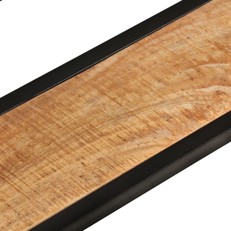 Wandschappen 110X17X17 Cm Massief Mangohout En Ijzer 110 cm