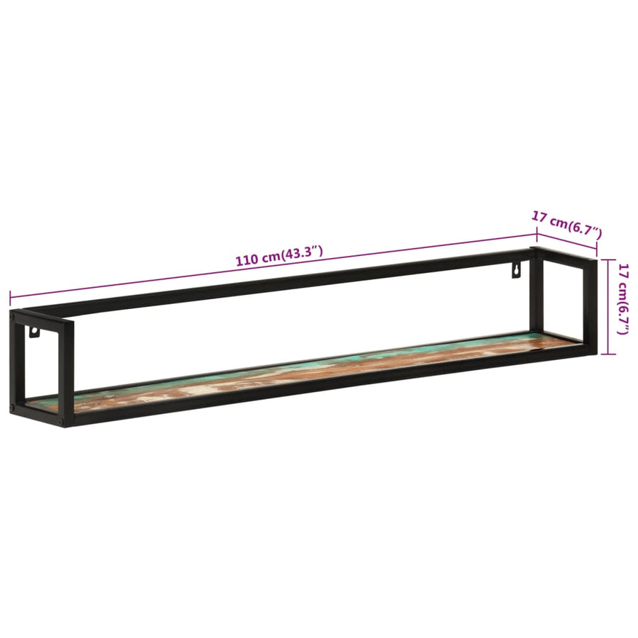 Wandschappen 110X17X17 Cm En Ijzer 110 cm