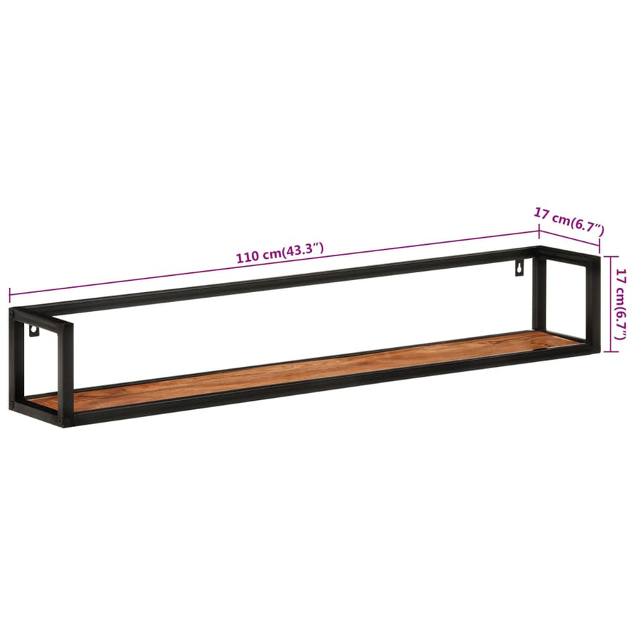 Wandschappen 110X17X17 Cm En Ijzer 110 cm