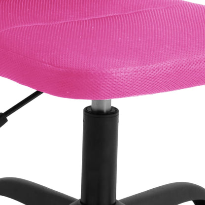 Kantoorstoel verstelbare hoogte mesh stof roze