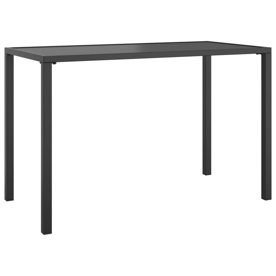 Tuintafel 110X54X70 Cm Staal Antracietkleurig