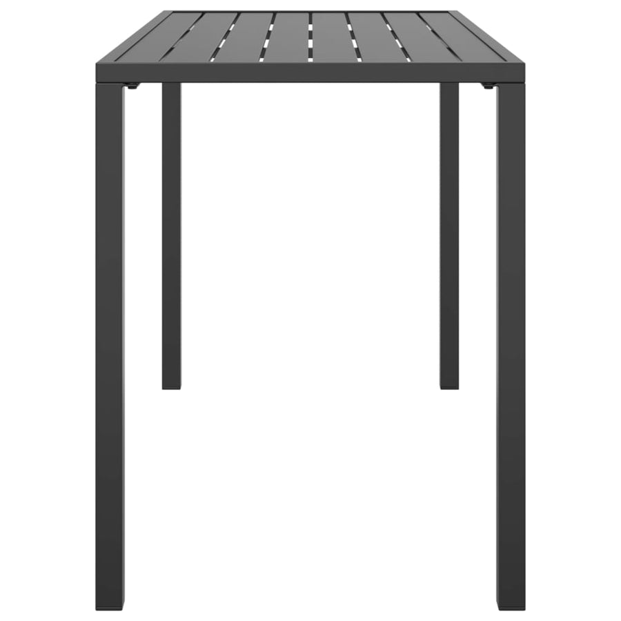 Tuintafel 110X54X70 Cm Staal Antracietkleurig