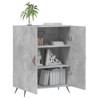Dressoir 69,5X34X90 Cm Bewerkt Hout Betongrijs
