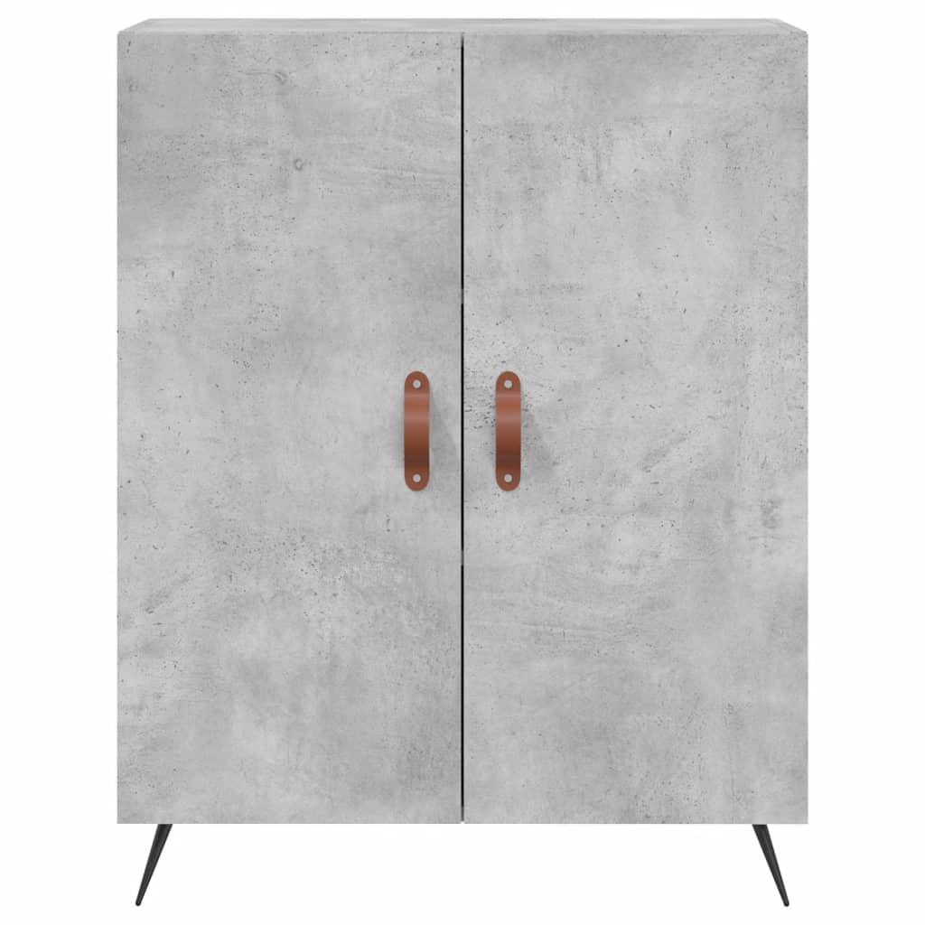 Dressoir 69,5X34X90 Cm Bewerkt Hout Betongrijs