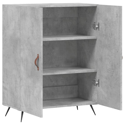 Dressoir 69,5X34X90 Cm Bewerkt Hout Betongrijs