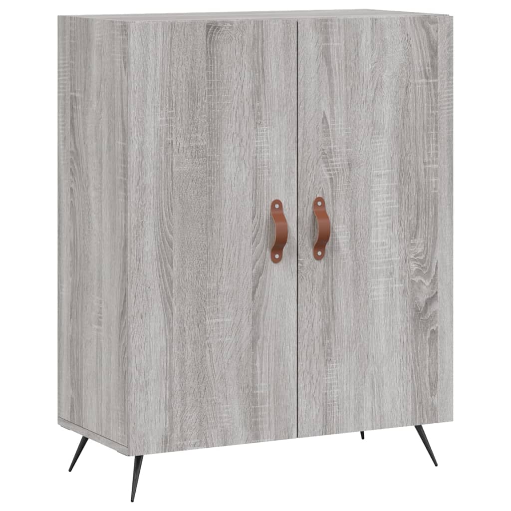 Dressoir 69,5X34X90 Cm Bewerkt Hout Grijs Sonoma Eikenkleurig