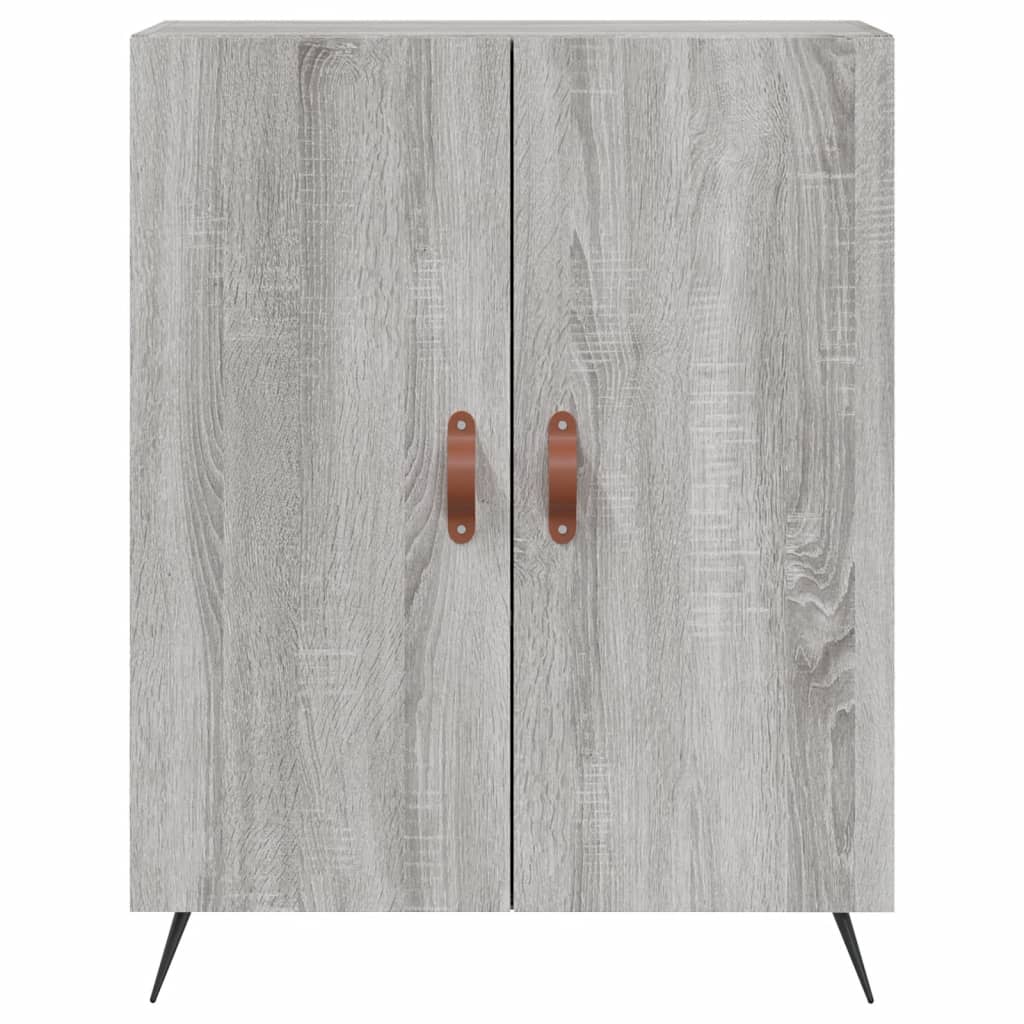 Dressoir 69,5X34X90 Cm Bewerkt Hout Grijs Sonoma Eikenkleurig