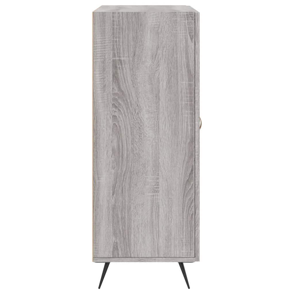 Dressoir 69,5X34X90 Cm Bewerkt Hout Grijs Sonoma Eikenkleurig