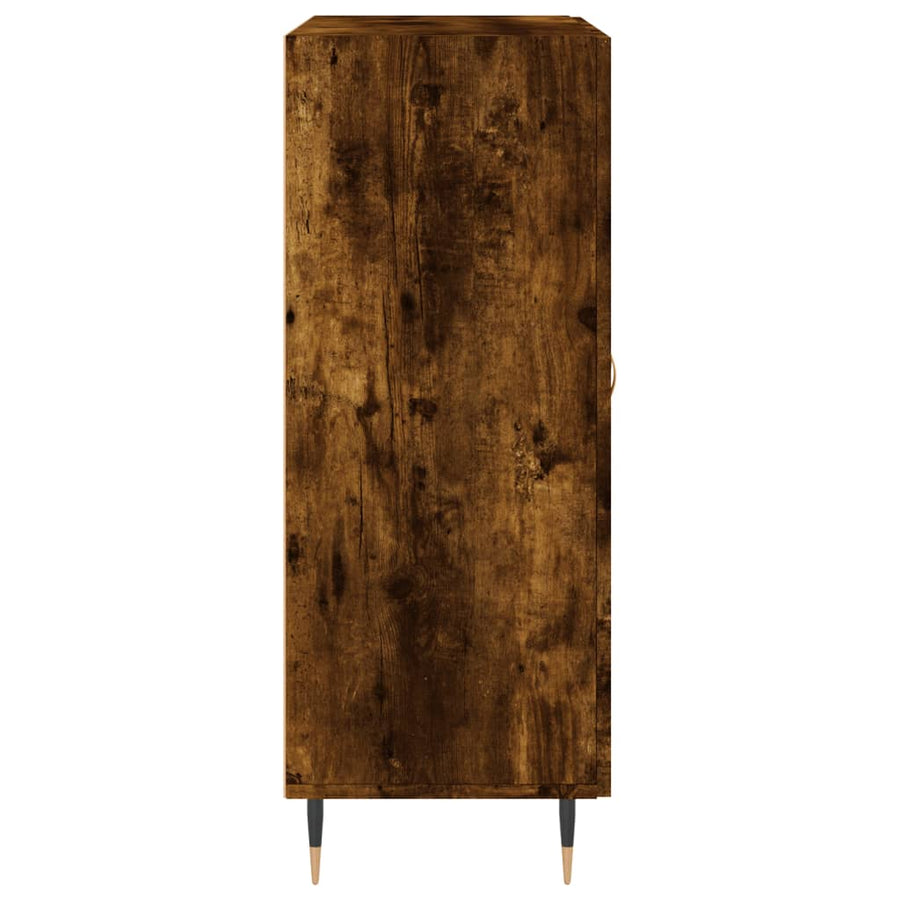 Dressoir 69,5X34X90 Cm Bewerkt Hout Gerookt Eikenkleurig