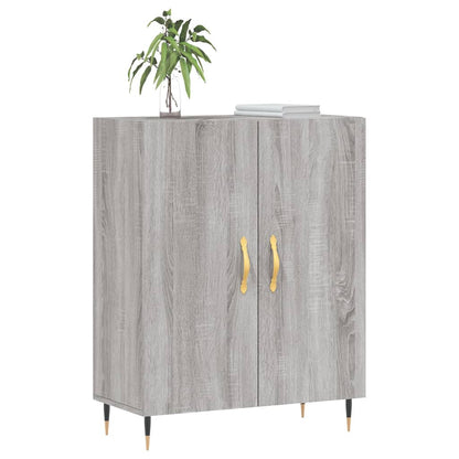 Dressoir 69,5X34X90 Cm Bewerkt Hout Grijs Sonoma Eikenkleurig