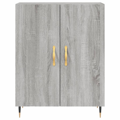 Dressoir 69,5X34X90 Cm Bewerkt Hout Grijs Sonoma Eikenkleurig