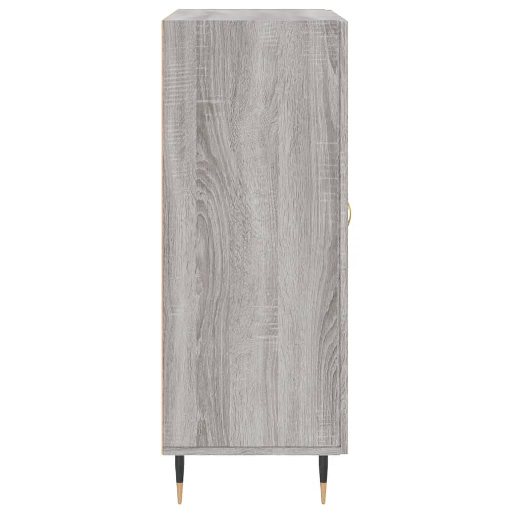 Dressoir 69,5X34X90 Cm Bewerkt Hout Grijs Sonoma Eikenkleurig