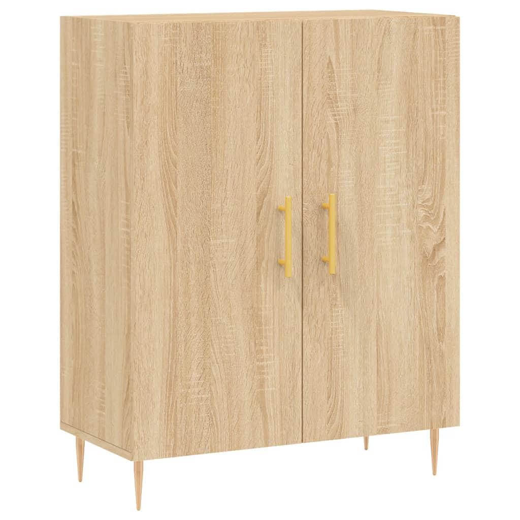Dressoir 69,5X34X90 Cm Bewerkt Hout Sonoma Eikenkleurig