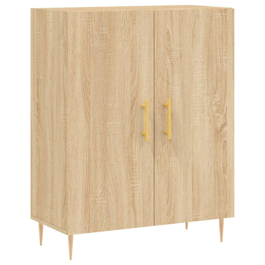 Dressoir 69,5X34X90 Cm Bewerkt Hout Sonoma Eikenkleurig
