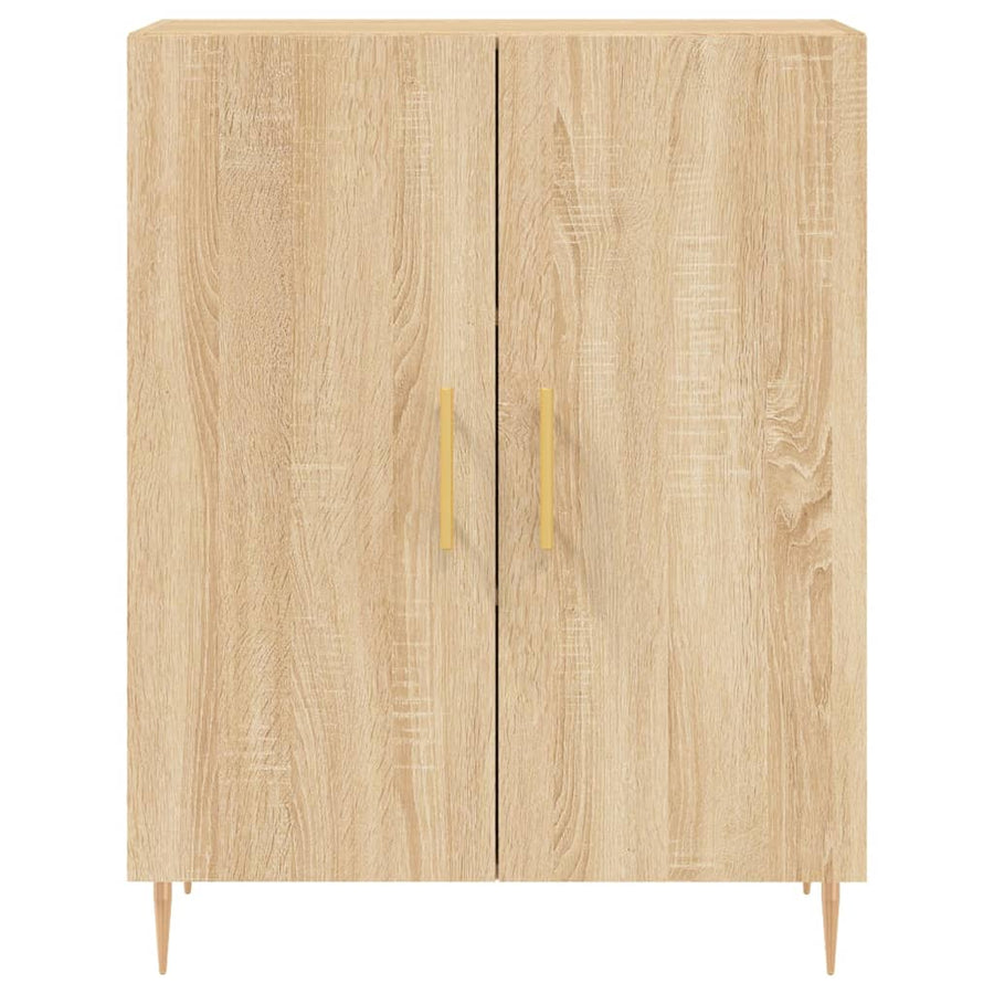 Dressoir 69,5X34X90 Cm Bewerkt Hout Sonoma Eikenkleurig