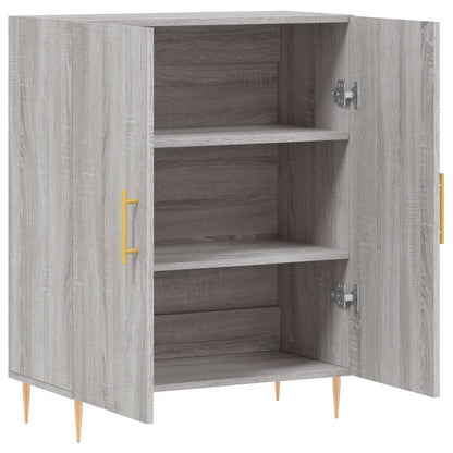Dressoir 69,5X34X90 Cm Bewerkt Hout Grijs Sonoma Eikenkleurig