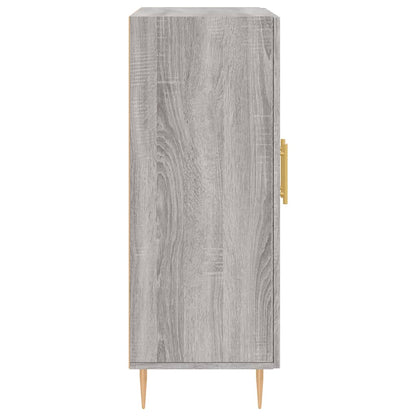 Dressoir 69,5X34X90 Cm Bewerkt Hout Grijs Sonoma Eikenkleurig