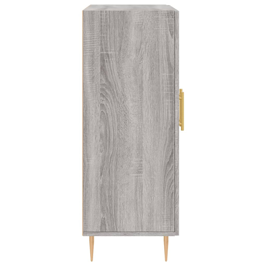 Dressoir 69,5X34X90 Cm Bewerkt Hout Grijs Sonoma Eikenkleurig